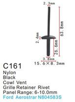 Клипса для крепления внутренней обшивки а/м Форд пластиковая, 100 шт Forsage C0161(Ford)