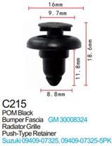 Клипса для крепления внутренней обшивки а/м Сузуки пластиковая 100 шт Forsage F-C215(Suzuki)