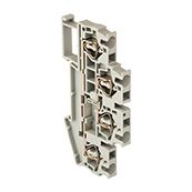 Колодка клеммная пружинная двойная JXB-ST-2,5 26А серая EKF PROxima plc-jxb-st-2.5-4-2