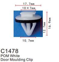 Клипса для крепления внутренней обшивки а/м Тойота пластиковая, 100 шт Forsage C1478(Toyota)