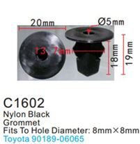 Клипса для крепления внутренней обшивки а/м Тойота пластиковая, 100 шт Forsage C1602(Toyota)