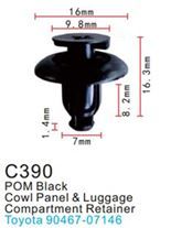 Клипса для крепления внутренней обшивки а/м Тойота пластиковая, 100 шт Forsage C0390(Toyota)