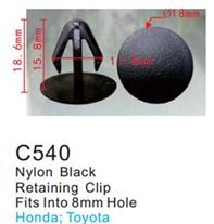 Клипса для крепления внутренней обшивки а/м Хонда пластиковая, 100 шт Forsage C0540(Honda)