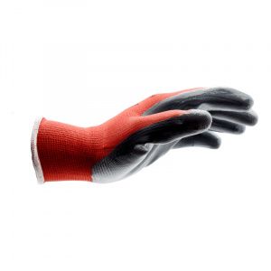 Перчатки защитные трикотажные, покрыты нитрилом, Red Nitrile, р.9 WÜRTH 0899403109