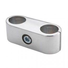 Соединитель 2-х труб d25 (503А) простой параллельный, хром AKS 14308