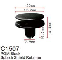 Клипса для крепления внутренней обшивки а/м Хендай/Хонда, пласт., 100 шт Forsage C1507(Hyundai/Honda)
