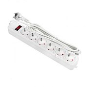 Сетевой фильтр 6*3м 16А/3,2кВт с выкл, c/з ПВС 3х1,0 Блокбастер XL EKF PROxima UFA16-310-6-03