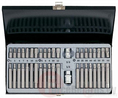 Набор бит HEX, Torx, Spline 42 пр. 10 мм Force 4421