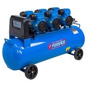 Компрессор поршневой с прямым приводом, 6 цилиндров, безмасляный, ресивер 100 л, 3.3 кВт, 8 бар, 630 л/м, 230В Forsage F-TB265-100 OIL FREE