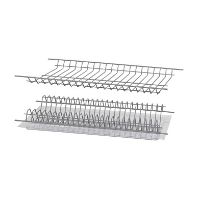 Сушка для посуды 700 MOUNT, серый, без коробки, AKS 113336