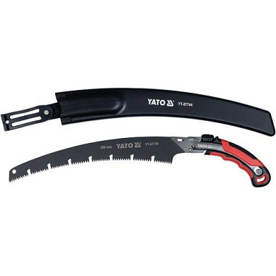 Пила садовая складная 350 мм изогнутая PTFE Yato YT-87744