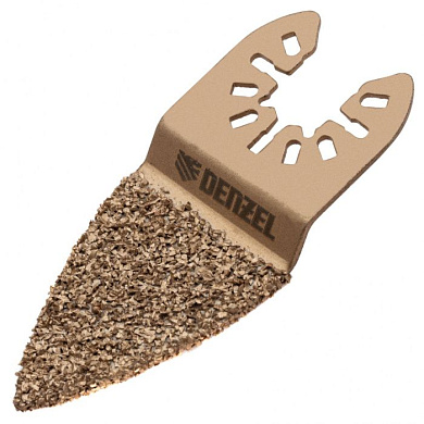 Насадка для МФИ шлифовальная двусторонняя дельта, узкая, HM, по плитке и дереву, 35 мм Denzel 782321