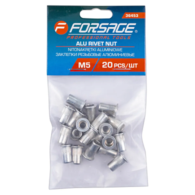 Заклепки резьбовые алюминиевые 20 шт Forsage F-36453