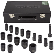 Набор головок ударных глубоких 3/4'' 16 пр 6-гр 17-50 мм, 12-гр 36 мм RockForce RF-6163-5MPB