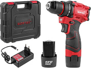 Аккум. дрель-шуруповерт WORTEX LX BD 1220 DLi 12В, 30 Нм, 2*1.5 Ач, патрон 10 мм, бесщёт. (12 В, БЕСЩЁТ.ДВИГ., с 2х1.5 Ач акб, НЕ подходит к линейке A