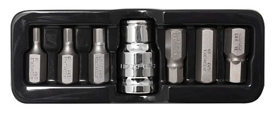 Набор бит HEX с битодержателем 7 пр. 10 мм RockForce RF-4075(Биты 7пр)