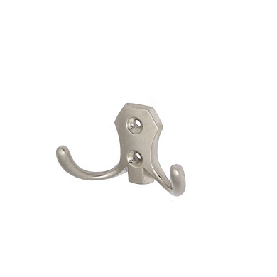 Крючок меб. двухрожковый мет. WP89 сатин AKS 62136