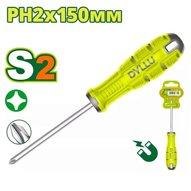 Oтвертка крестовая PH2x150 мм DYLLU DTSDB226