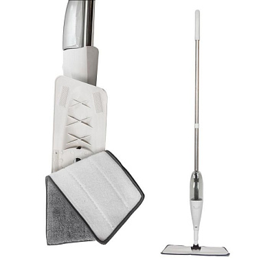 Швабра поворотная с дозатором воды для влажной уборки, 12х32 см, L-125 см WMC TOOLS WMC-10