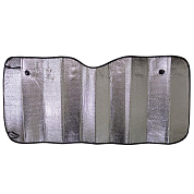 Шторка экран 130*60см на лобовое стекло фольга двусторонняя SKYWAY S01204004