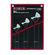 Набор разводных ключей 200, 250, 300 мм правая ходовая резьба FORCE 5036C