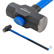 Кувалда 5,4 кг, с фиберглассовой ручкой и резиновой противоскользящей накладкой, L ручки 800 мм Forsage F-T7712