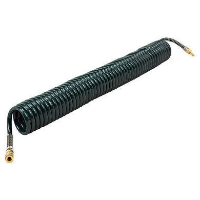 Шланг витой полиуретановый 14х10 мм, 20 м, с быстроразъемами RockForce RF-1410-20M