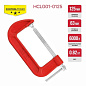 Струбцина винтовая CONTROL HCLG01-0125 (тип G, 125х63 мм, 6000 Н, сталь/чугун) PIT HCLG01-0125