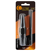 Экстрактор двухсторонний для извлечения сломанной резьбы из труб 1/2''-3/4'' в комплекте с воротком FORSTIME FT-EX-Y214