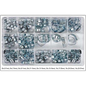 Набор хомутов для шлангов с двумя ушками 5-27 мм 75 шт Yato YT-06784