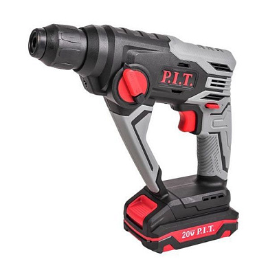 Перфоратор аккумуляторный, 20В, 16 мм, 1,2 Дж,0-750 об/мин, 0-5500 уд/мин, 1 АКБ и ЗУ PIT PBH20H-16A/1