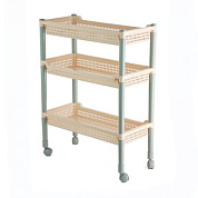 Этажерка узкая 3 секционная «Флер» Полимербыт Мебель 4338300