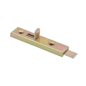 Задвижка мебельная, шпингалет, желтый цинк без ответной планки, AKS 103569