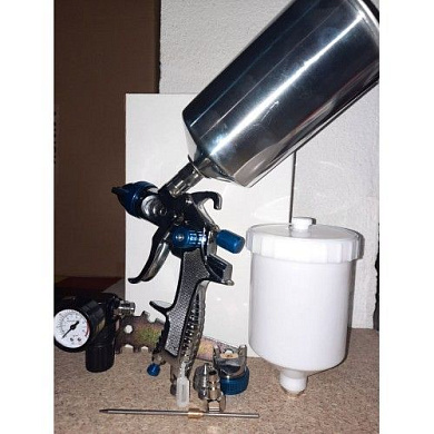 Краскопульт HVLP 1,4/1.7мм с принадлежностями 9 пр H-D HD-ATK29