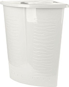 Корзина для белья Keeplex Regular с откидной крышкой 40л угловая 50×37×54см белое облако Пластик Репаблик KL170011048