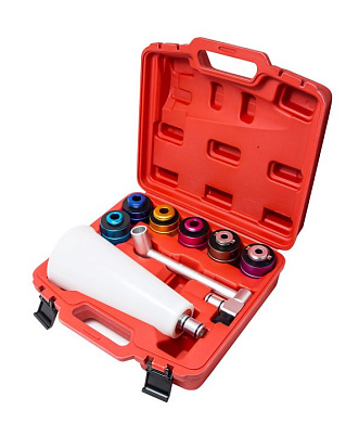 Воронка для заливки масла в двигатель а/м с металлическими адаптерами 8 пр. Forsage F-61930A