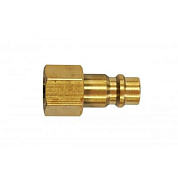 Штуцер пневматический быстроразъемный, внутренняя резьба 1/4", латунь H-D HD-UQ2B-14F
