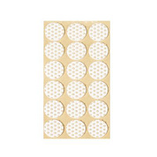 Подкладка самоприлипающая фетровая прорезиненная d25мм (1упак.=18шт), белая, FOLMAG 109724