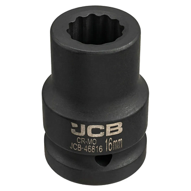 Головка ударная 3/4'' 12-гр 16 мм JCB JCB-46816