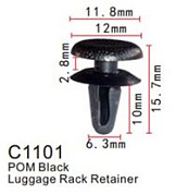 Клипса для крепления внутренней обшивки а/м GM пластиковая, 100 шт Forsage C1101(GM)