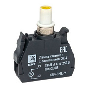 Лампа сменная c основанием XB4 желтая 230В EKF PROxima XB4-EML-Y