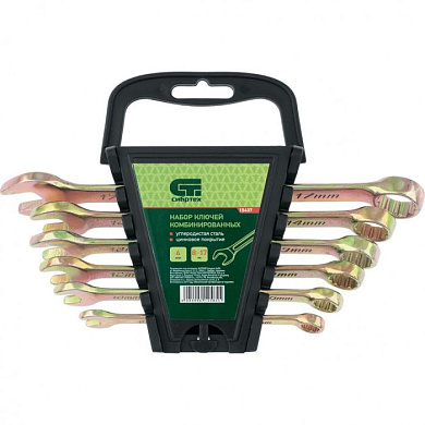 Набор ключей комбинированных, 8-17 мм, 6 шт. Сибртех 15437