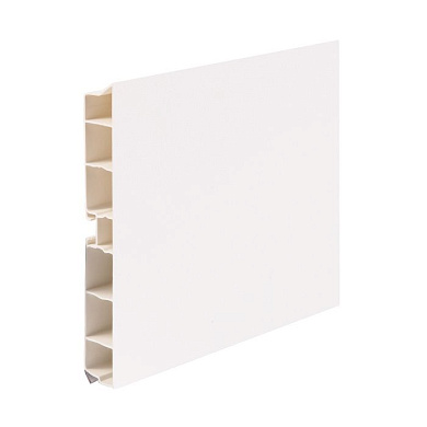 Цоколь мебельный ПВХ h=150 белый L=4000мм, RU 50431