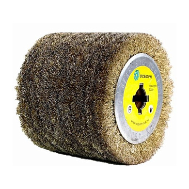 Щетка валик Д120*100*19, ворс гофр латунир-я сталь 0,15, совместима с PWP120-C, PWP120-C1 PIT PLM.RB12010019BS015