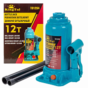 Домкрат бутылочный 12 т, с клапаном, 200-385 мм KINGTUL KT-T91204