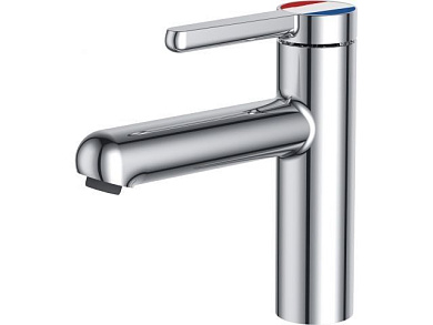 Смеситель для умывальника Lt D35, серия Lotus хром, монолитный излив A-five A5-0521