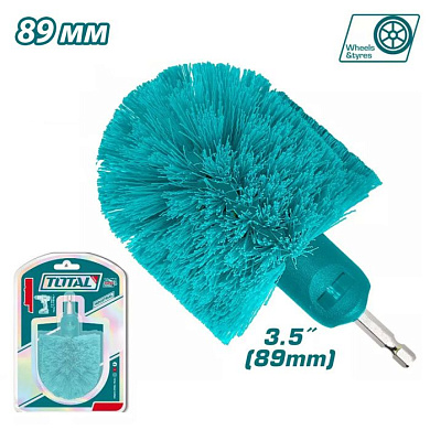 Щетка-насадка средней жесткости для дрели диаметр 89 мм TOTAL TACM1360