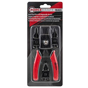 Съемник стопорных колец со сменными губками прямой/угловой, сжим/разжим 200-225 мм ForceKraft FK-904U3