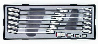 Набор накидных трещоточных ключей Force T5164R c переходниками под головку 16 пр.