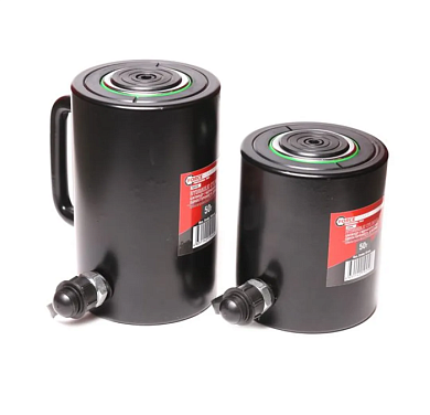 Цилиндр гидравлический 50 т, ход штока 50 мм, Øштока 70 мм, общий Ø123 мм, L147 мм, 700bar ForceKraft FK-YG5050